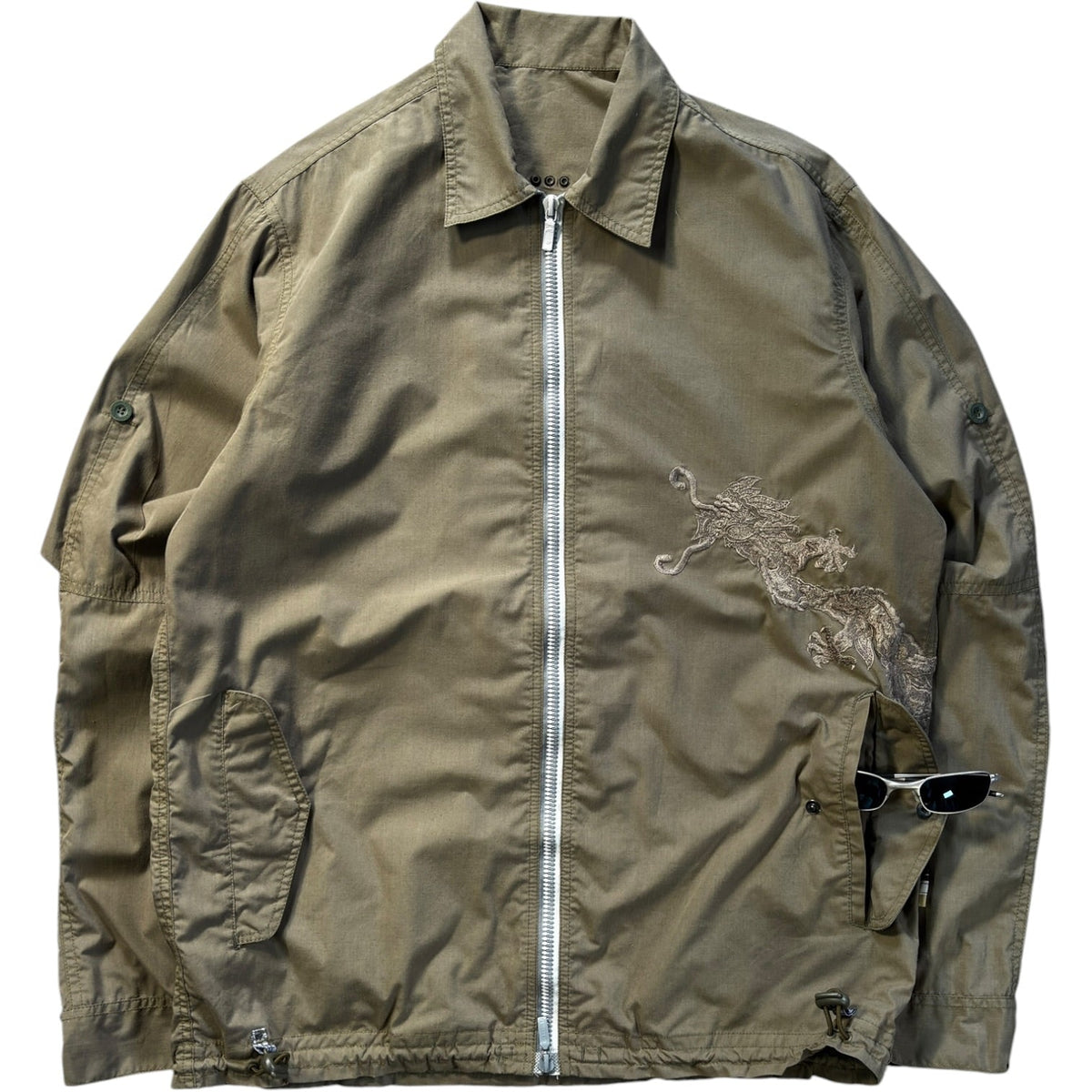 Maharishi 00’s Embroidered Dragon Utility Jacket L | Large, Multicoloured