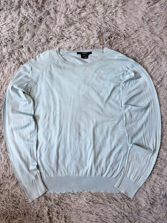 Gucci by Tom Ford 00’s Aqua Blue Light Cotton Knit Jumper - M/L | XL
