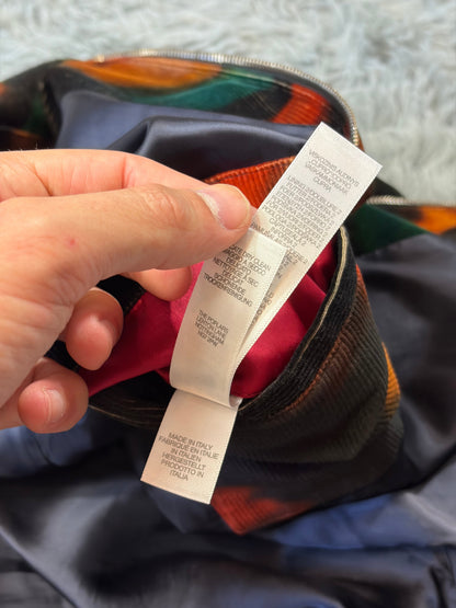 Paul Smith SS22 Lenticular Ink Print Corduroy Blouson Jacket - L | O/S, Multicoloured
