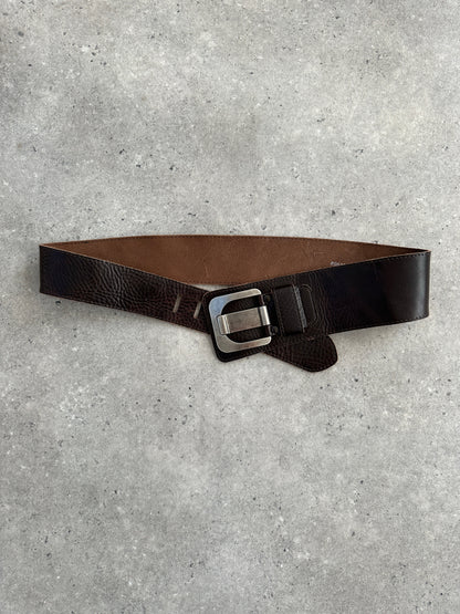 Vintage 1990s Chunky Leather Belt - W34-38