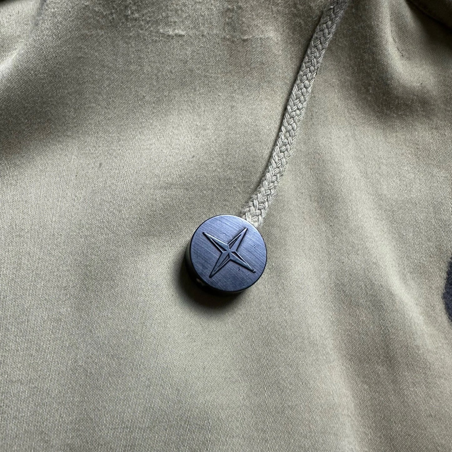 S/S 1988 Sage Green Raso Gommato Vulcanised Rubber Flight Jacket