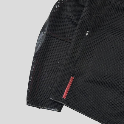 Prada Sport SS00 SAMPLE Mesh + Leather Moto Jacket - IT54 | Default Title, Multicoloured