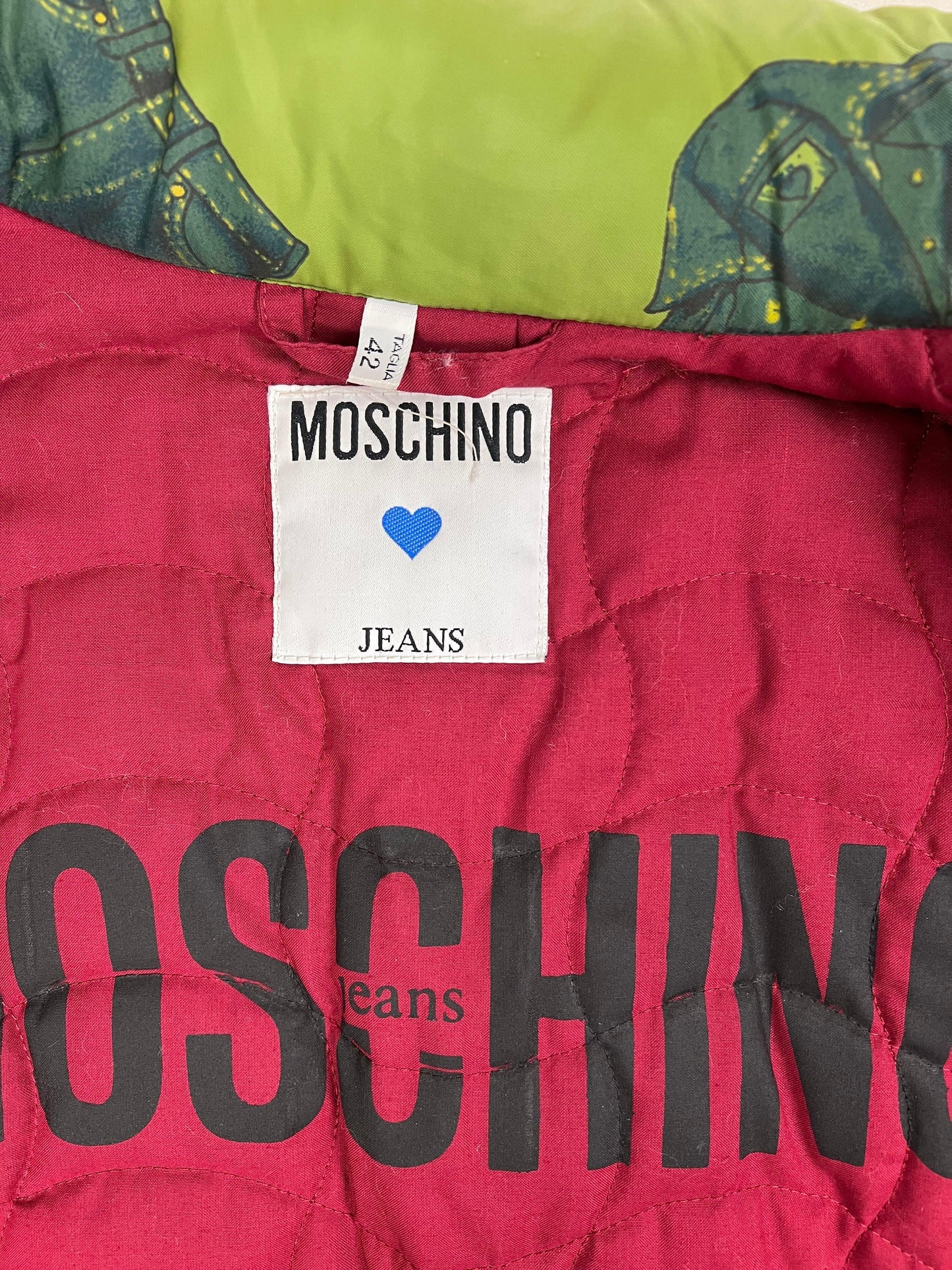 Moschino 80s/90s green coat