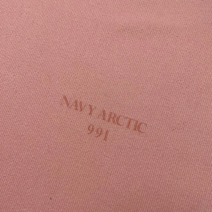 S/S 1990 Boneville Navy Arctic Peach Pink Ribbed Cotton T-shirt