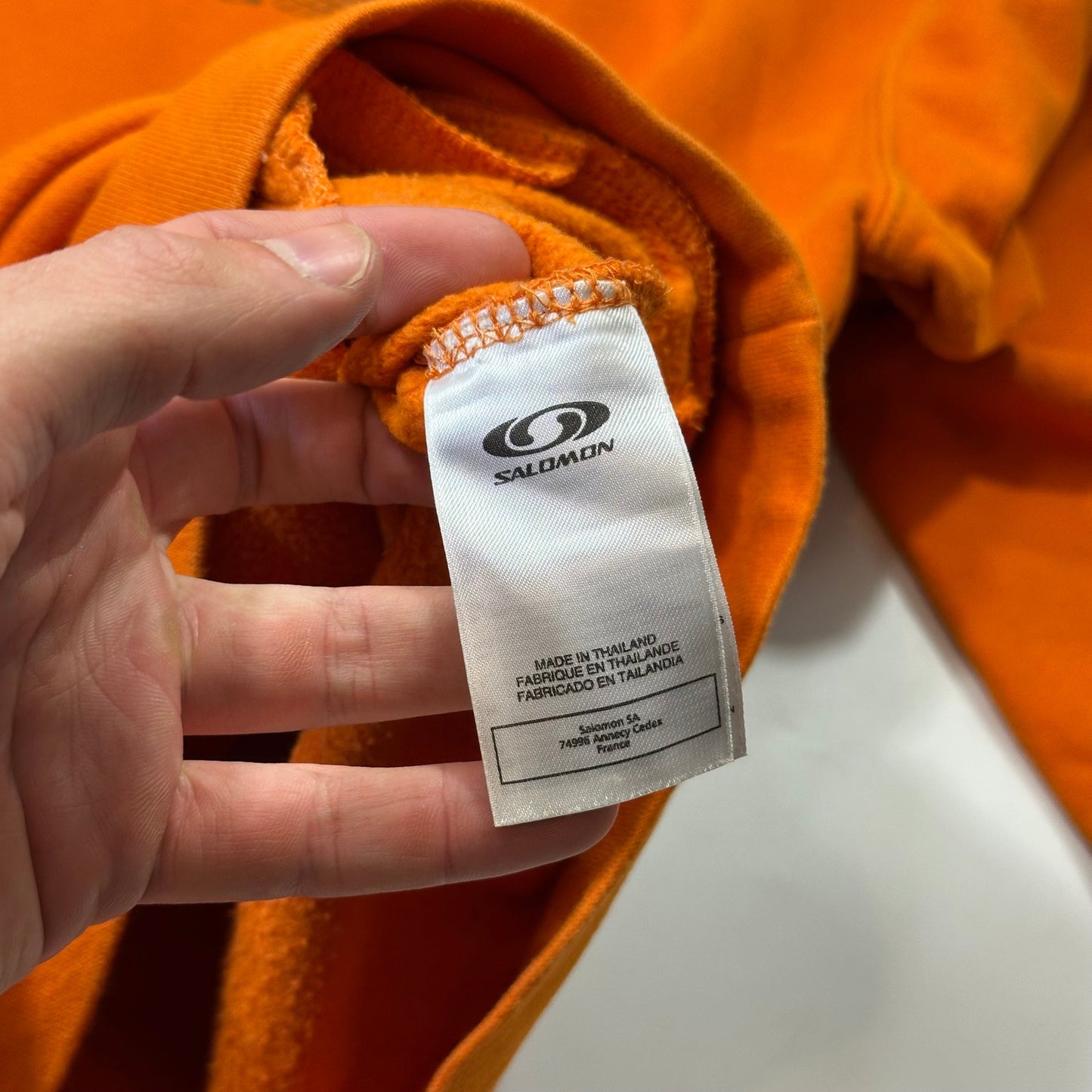 Salomon 2004 4D Web Graphic Technical Toggle Hoodie - L | Default Title, Orange