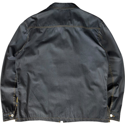Armani Jeans 00’s Contrast Stitch Cropped Jacket L | Large, Black