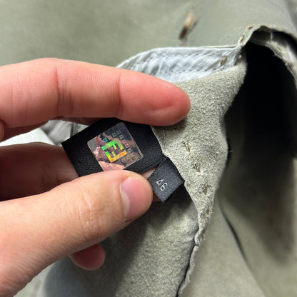 Fendi Avocado Green Lambskin Leather FF Zucca Bomber Jacket - IT46 (S/M)