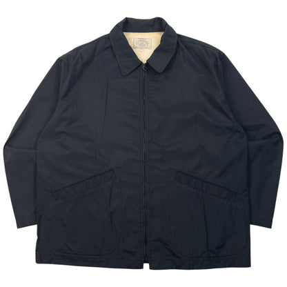 Vintage 90s Armani Jeans Zip Up Rain Jacket Size L | Large, Navy