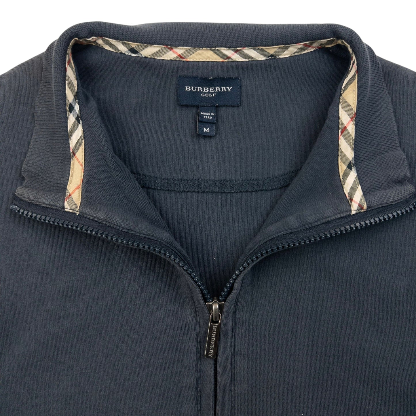 Vintage 2000s Burberry Golf Q Zip Sweatshirt Size S | Small, Grey