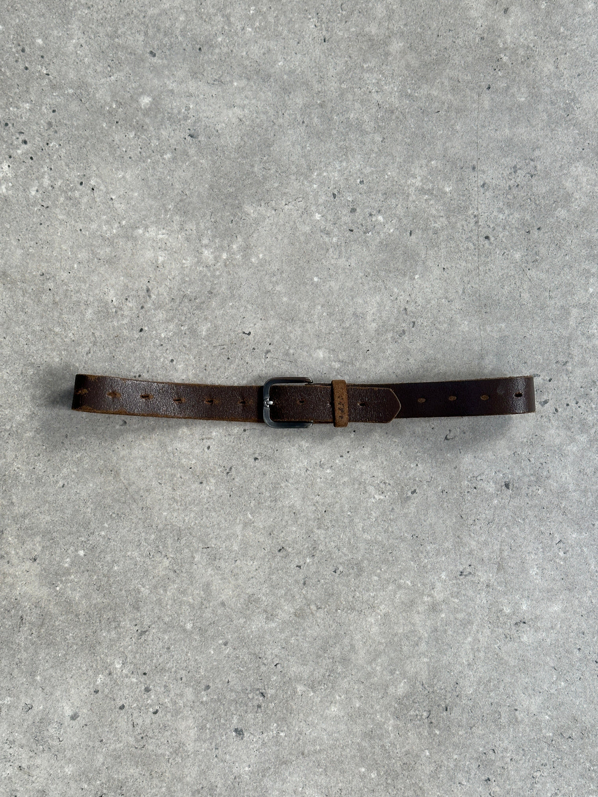 Vintage 1990s Leather Belt - One size