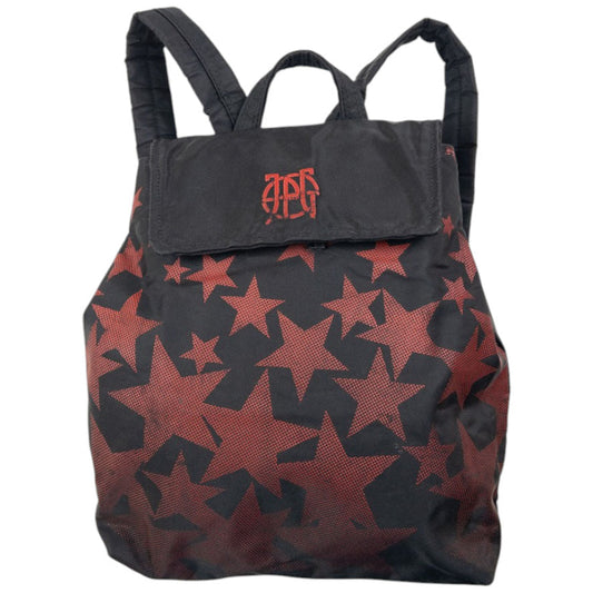 Vintage 2000s Jean Paul Gaultier Star Pattern Backpack | O/S, Black, Red
