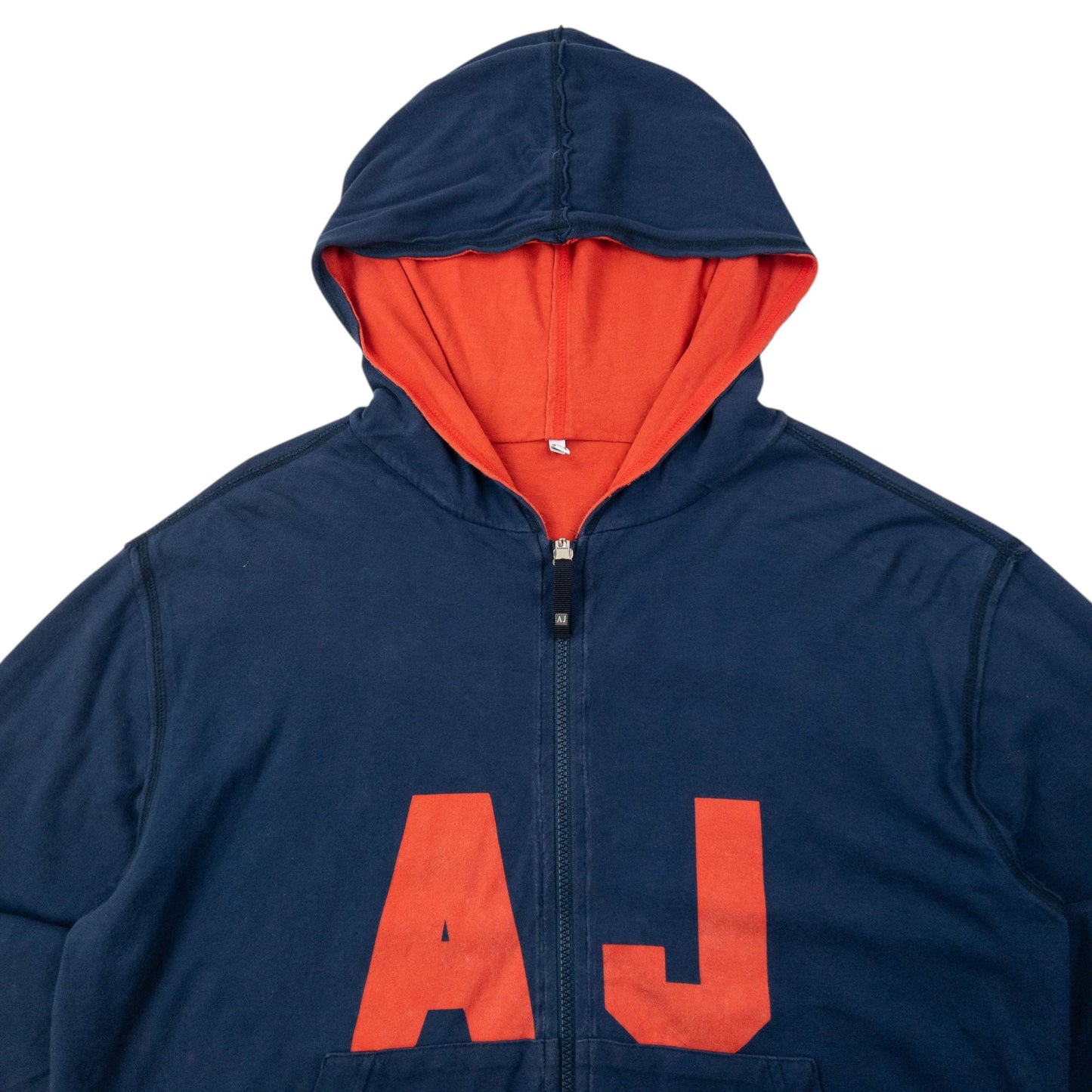 Vintage 2000s Armani Jeans Reversible Zip Up Hoodie Size M