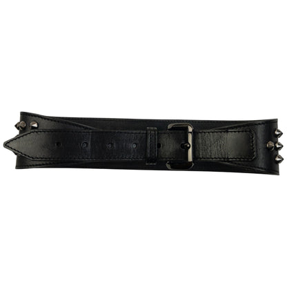 Vintage 2000s Burberry Studded Leather Belt Size S | O/S, Black