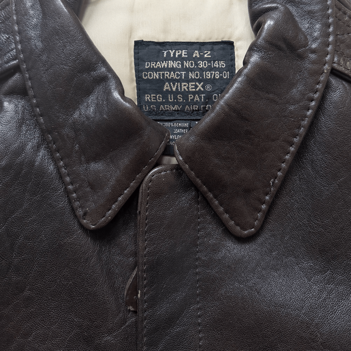 Avirex 'The K.O Kid' 1991 A2 Leather Flight Jacket - XS / S | S / M, Red