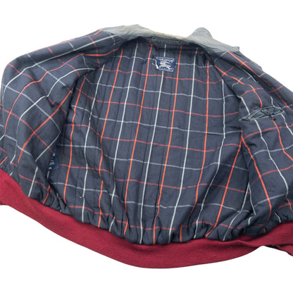 Vintage 90s Burberry Nova Check Lined Jacket Size L | Large, Grey