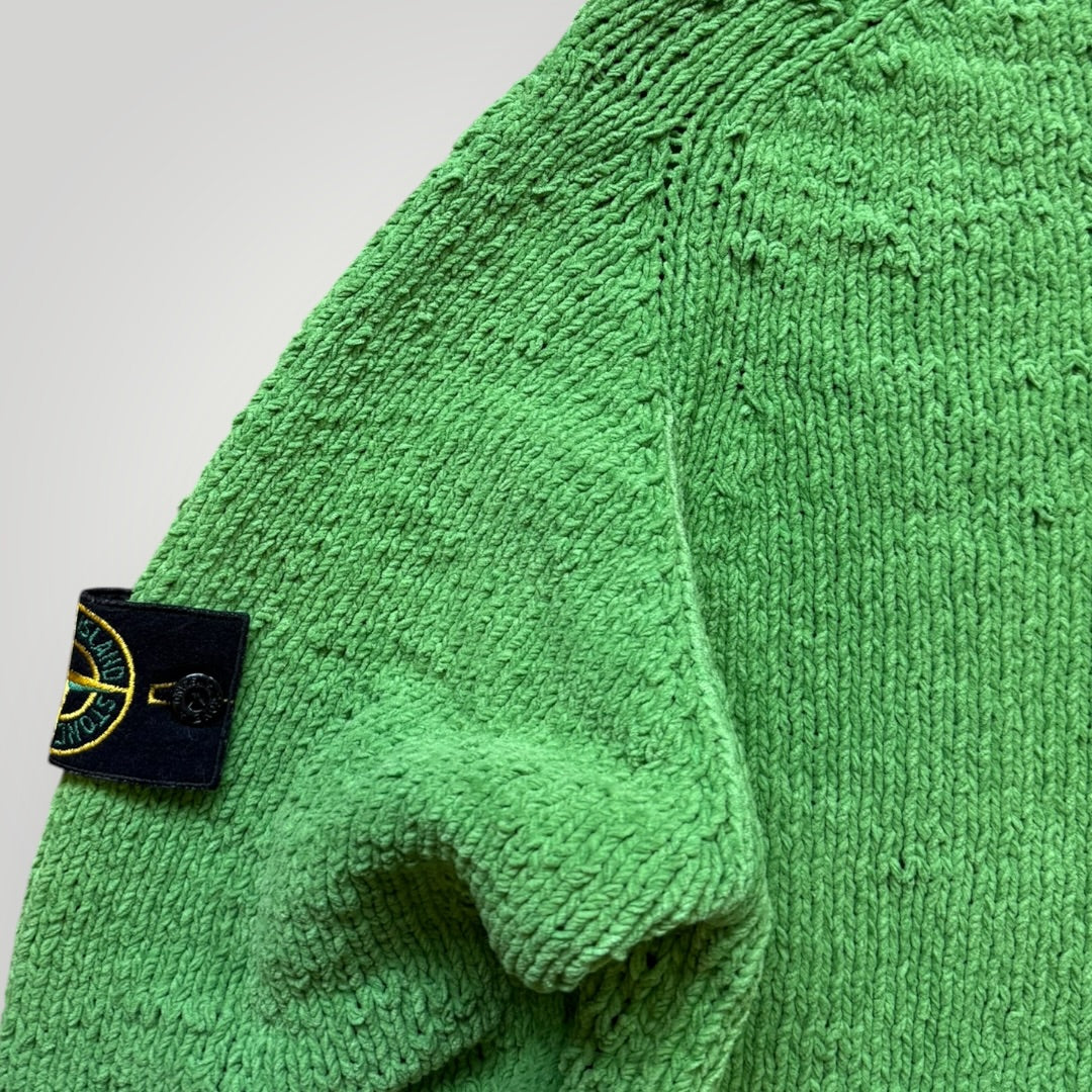 Stone Island Chenile AW/2000 Mock Neck Knit S/M | Default Title, Green