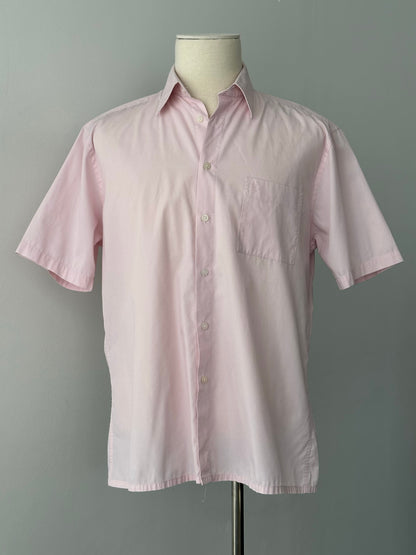 Yves Saint Laurent 1990s Cotton Short Sleeve Shirt - M-L