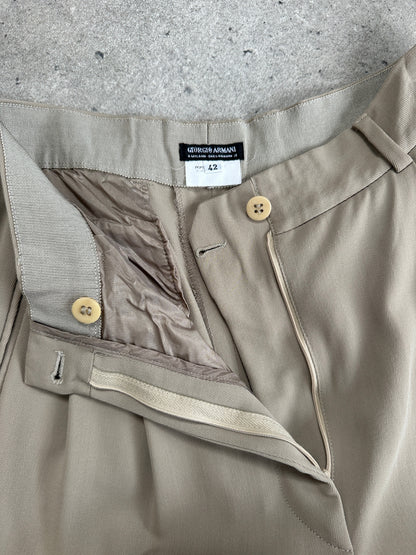 Giorgio Armani 1990s Tapered Leg Tailored Trousers - W24