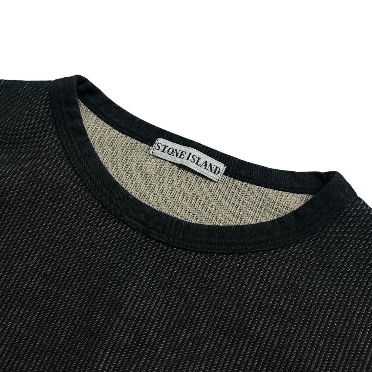 Stone Island Spring/Summer 1999 Ribbed Crewneck | Large, Black