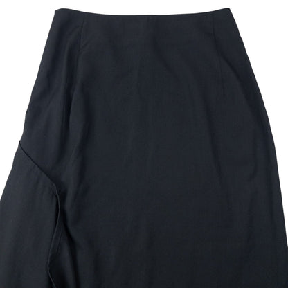 Vintage 2000s Yohji Yamamoto Asymmetric Skirt Womens Size W26 | W26, Black