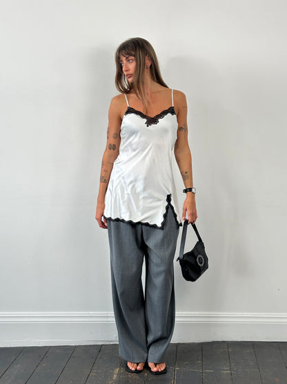 Victoria’s Secret 2000s Satin Lace Slip Dress - M