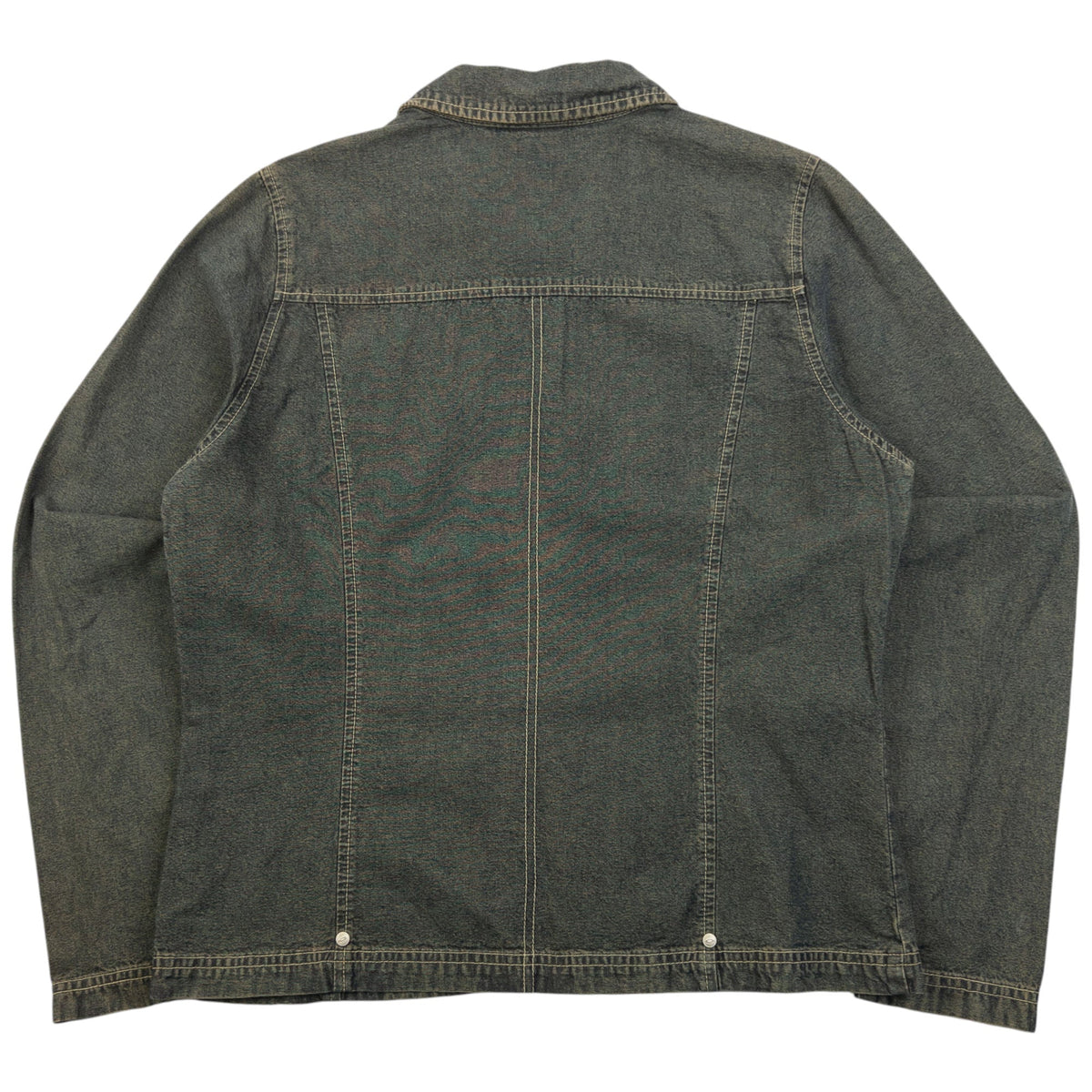 Vintage 90s Oakley Zip Up Denim Jacket Womens Size L | Large, Grey