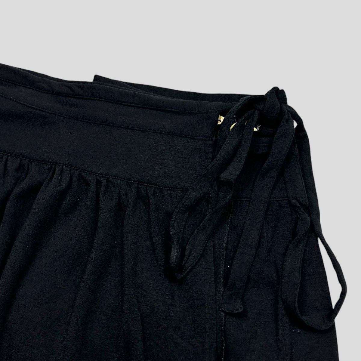 Comme Des Garçons 80’s Wool Wraparound Skirt - OS | O/S, Black