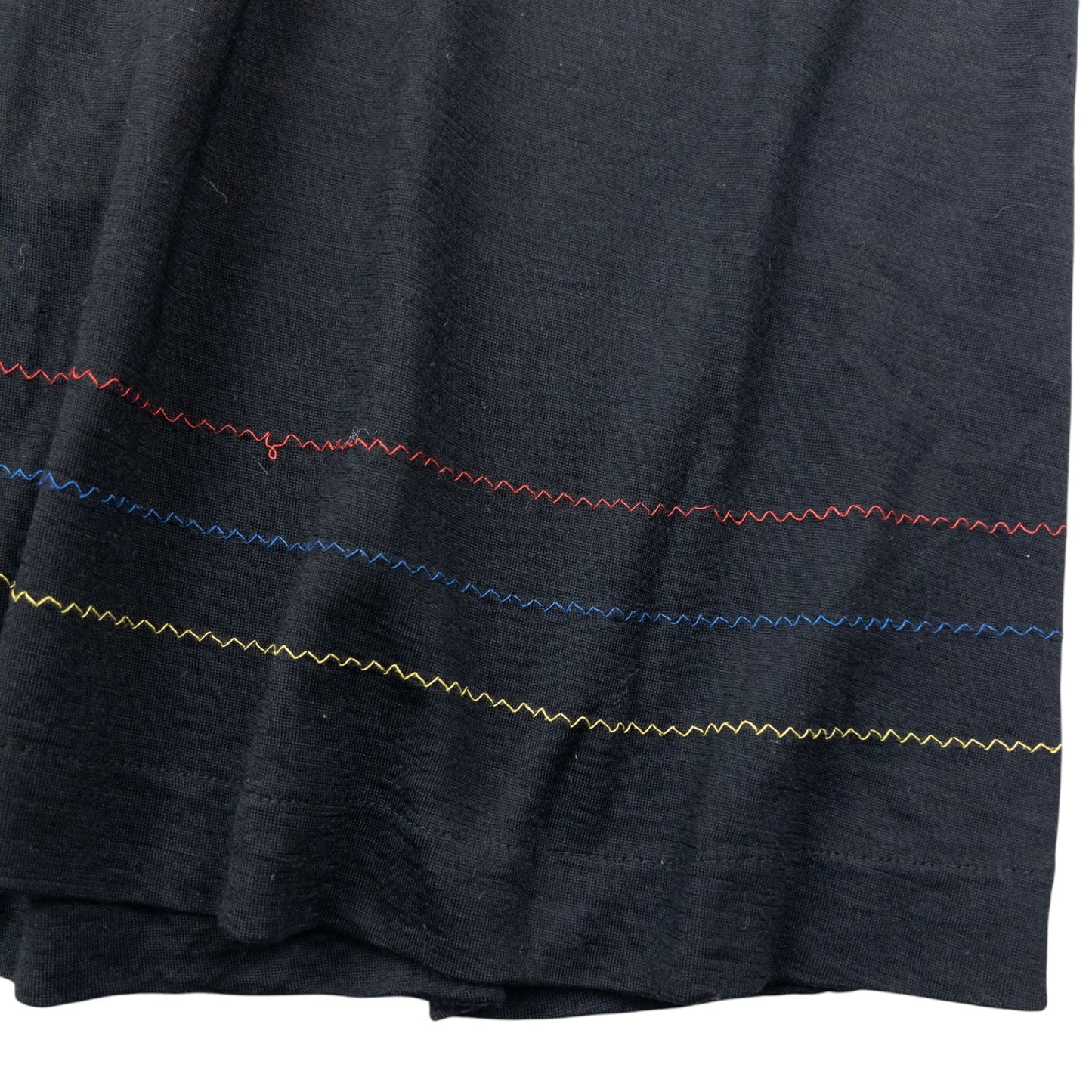Vintage 90s Comme Des Garçons Tricot Embroidered Skirt Womens Size W23 | XS, Black