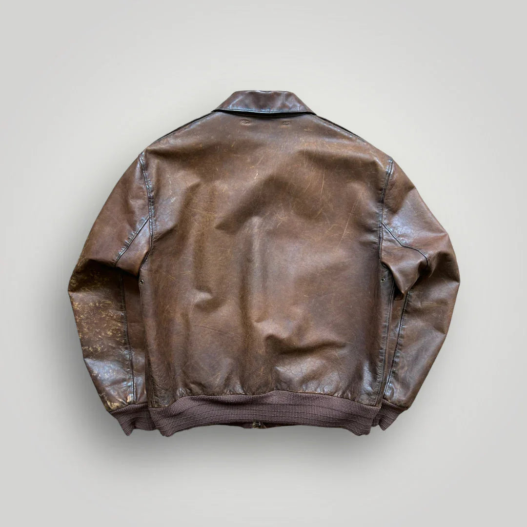 Ralph Lauren 2000's Leather Flight Jacket M/L