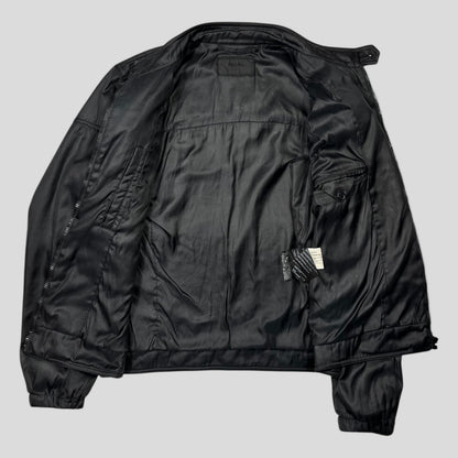 Prada Milano 2009 Inside-out Soft Polyester Moto Bomber Jacket - IT50 (M) | Default Title, Black