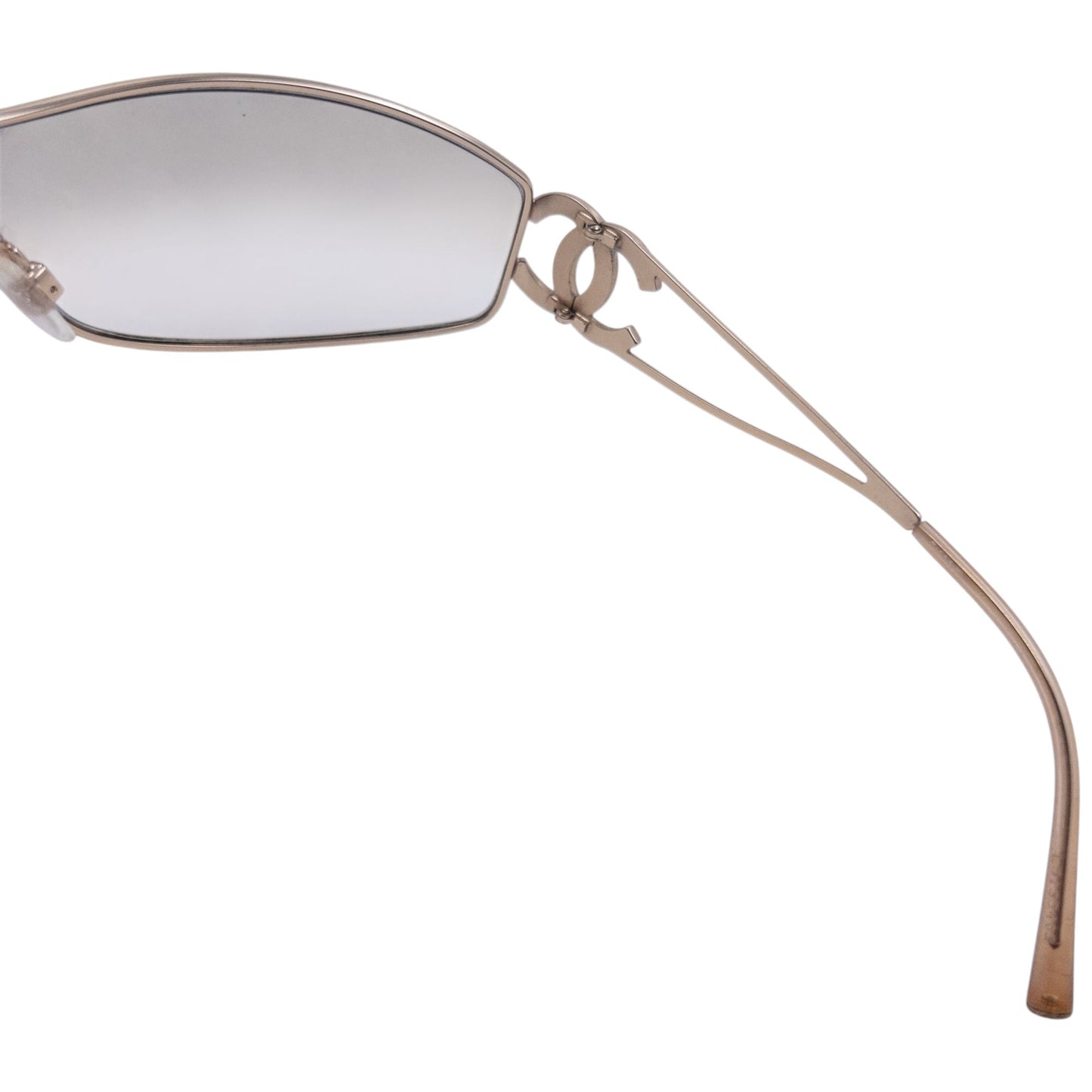 Vintage 2000s Chanel Diamanté Sunglasses | O/S, Brown