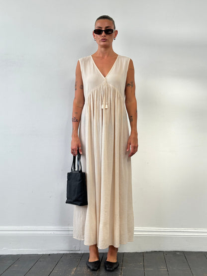 Max Mara Pure Cotton Floor Length Sun Dress - UK12