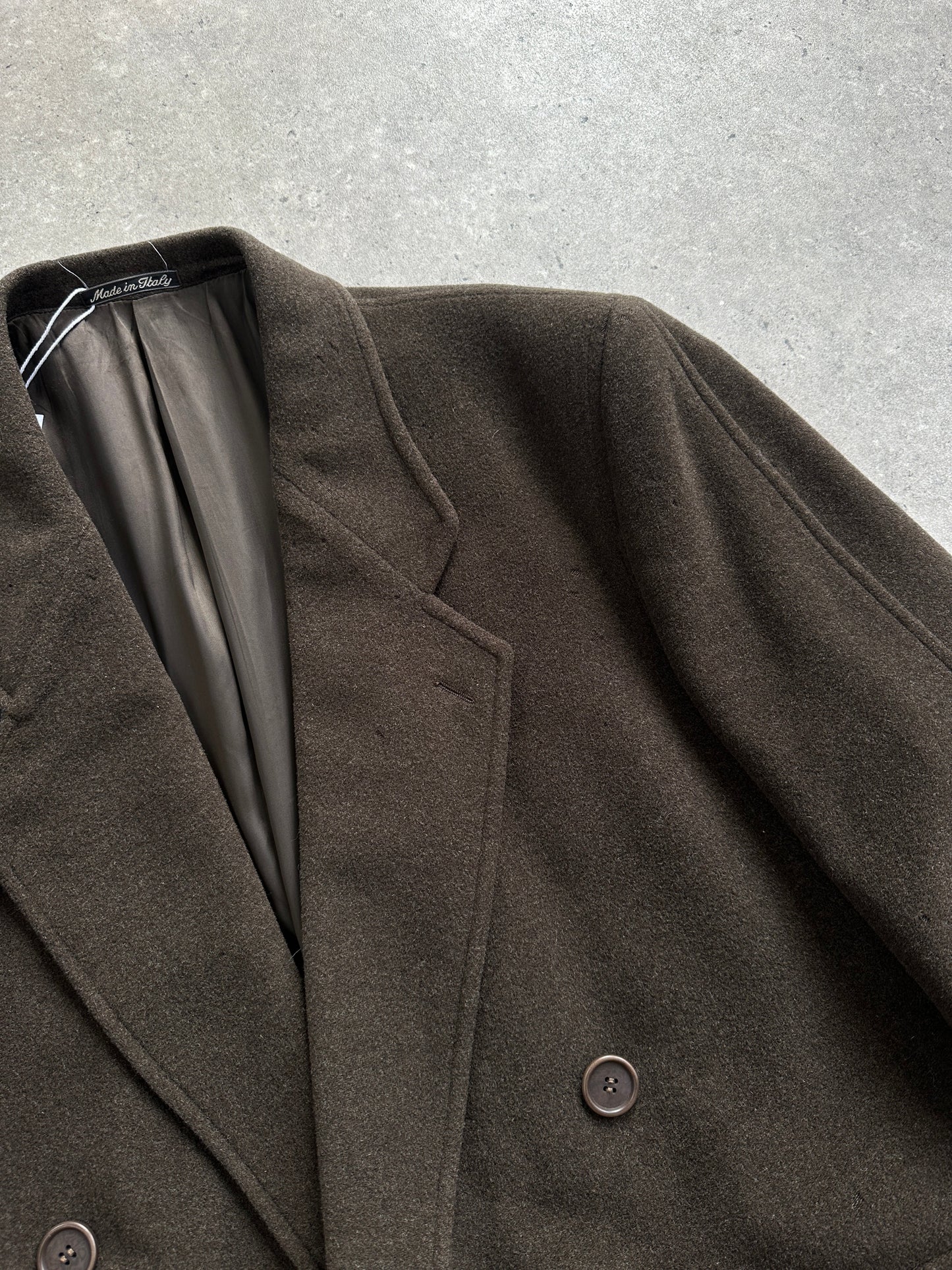 Giorgio Armani Le Collezioni 1990s Pure Wool Double Breasted Coat - XL/XXL