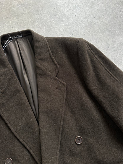 Giorgio Armani Le Collezioni 1990s Pure Wool Double Breasted Coat - XL/XXL