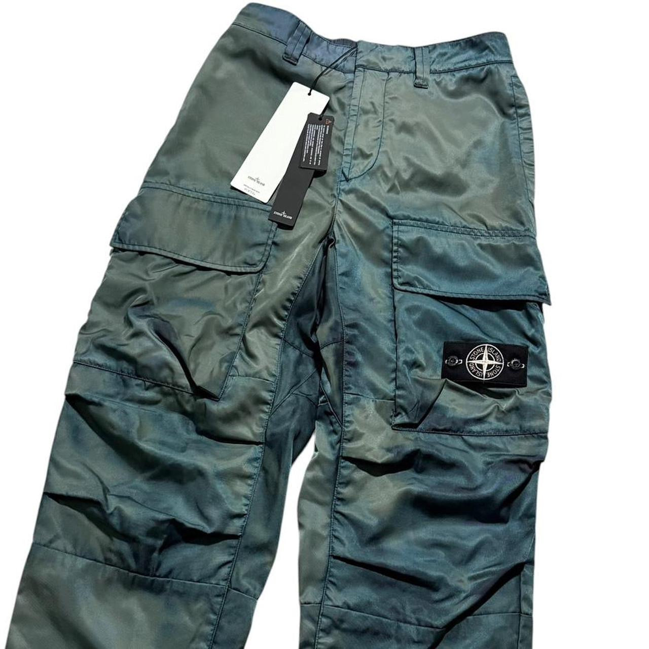 Stone Island Porter Cargo Trousers | W28, Olive Green