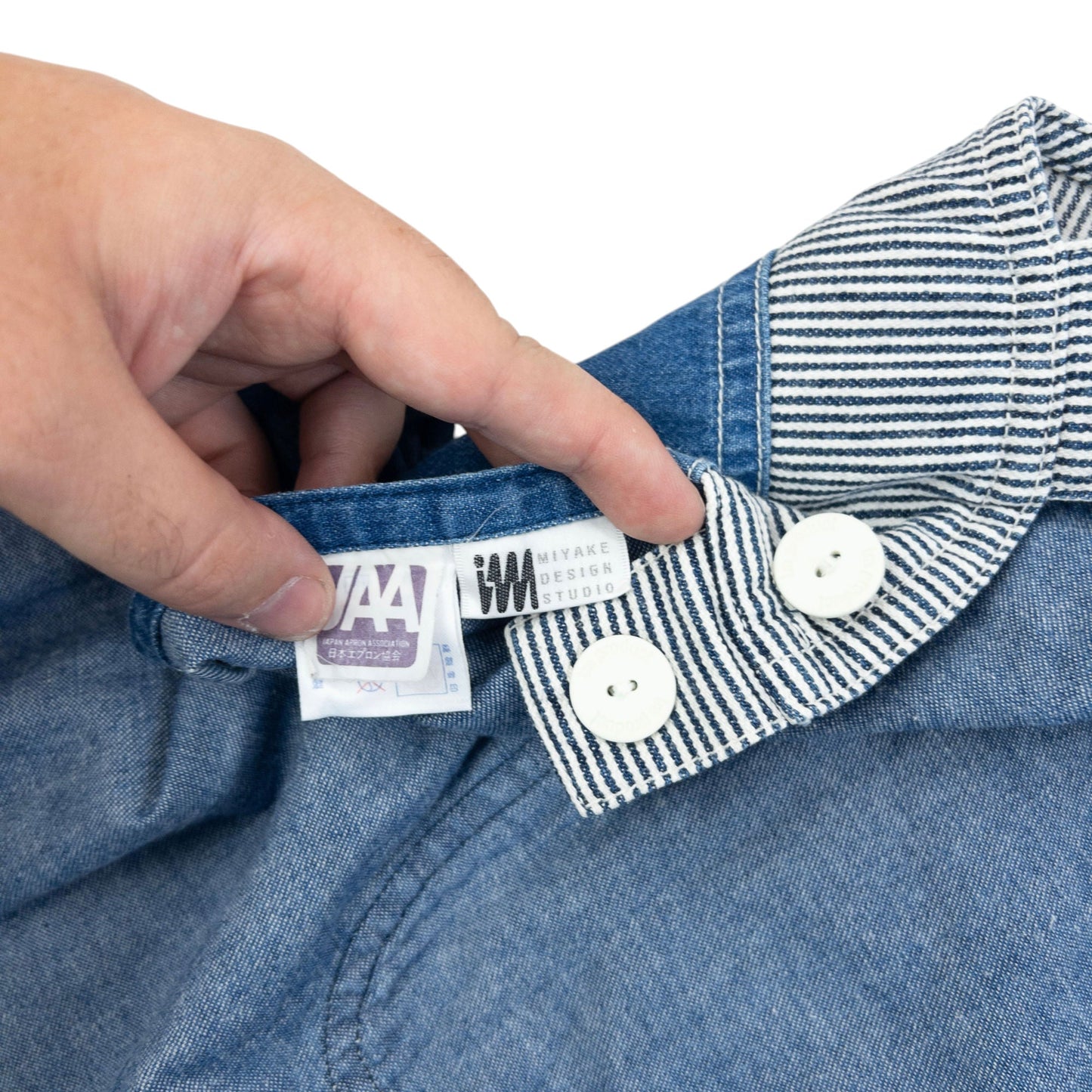 Vintage 90s Issey Miyake Denim Apron | O/S, Blue