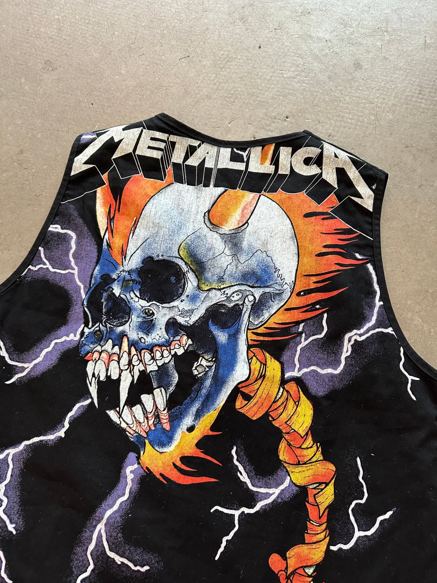 1990's Metalica Waistcoat - XL | Default Title, Red