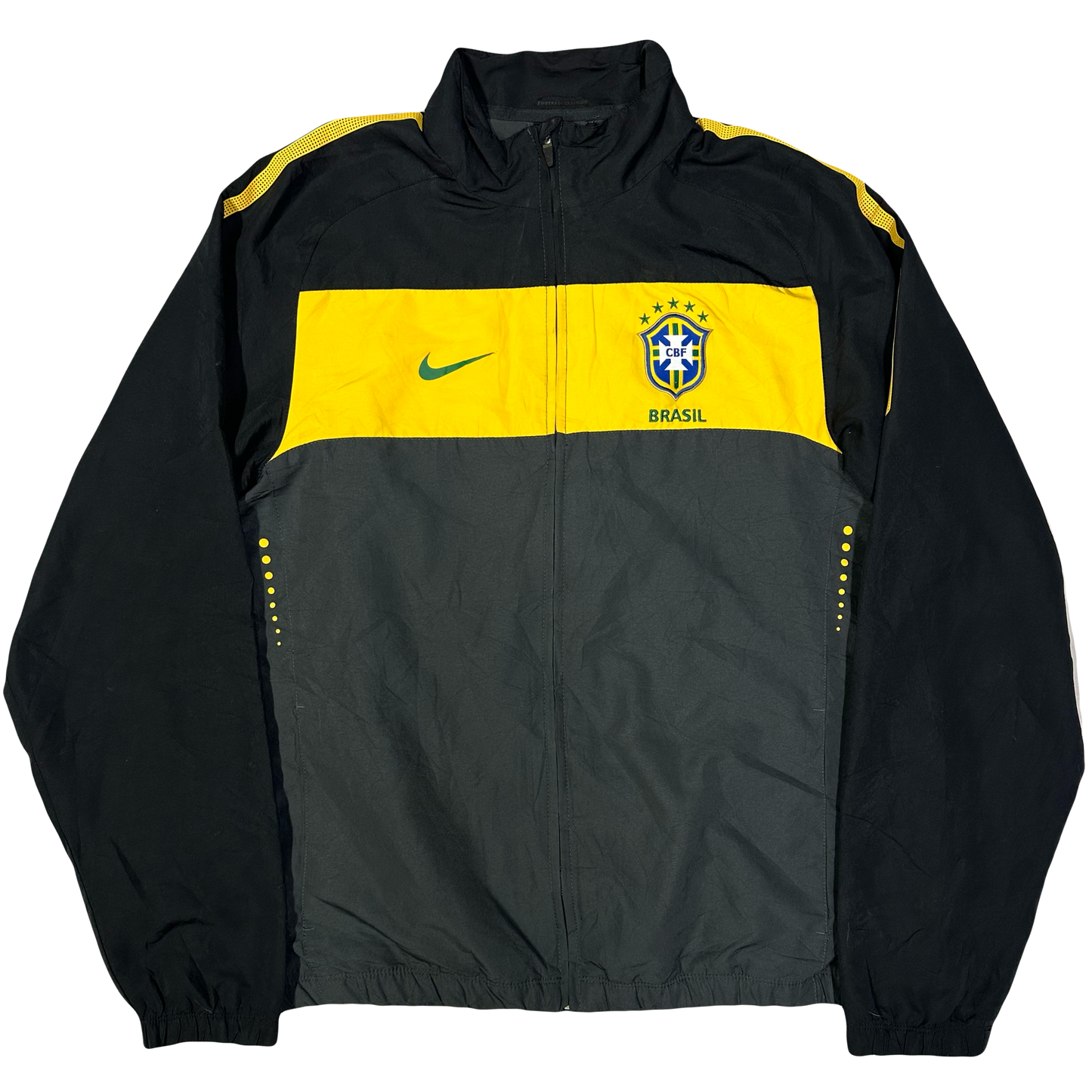 Nike Brazil 2010/11 Tracksuit Top In Black ( L )