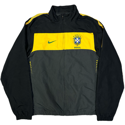 Nike Brazil 2010/11 Tracksuit Top In Black ( L )