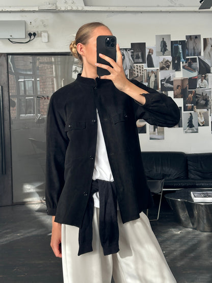 Gianni Versace x Beged-Or 1970s Suede Shirt - S