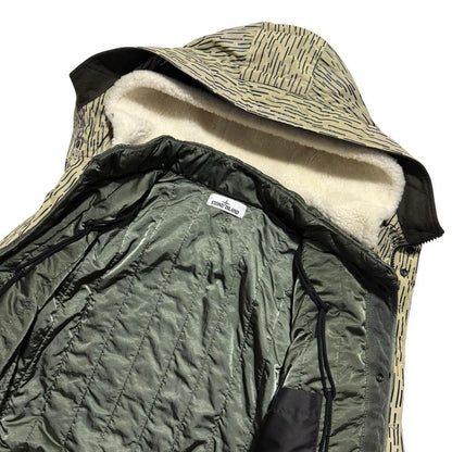 Stone Island Naslan Rain Camo Parka Jacket | Medium, Camo