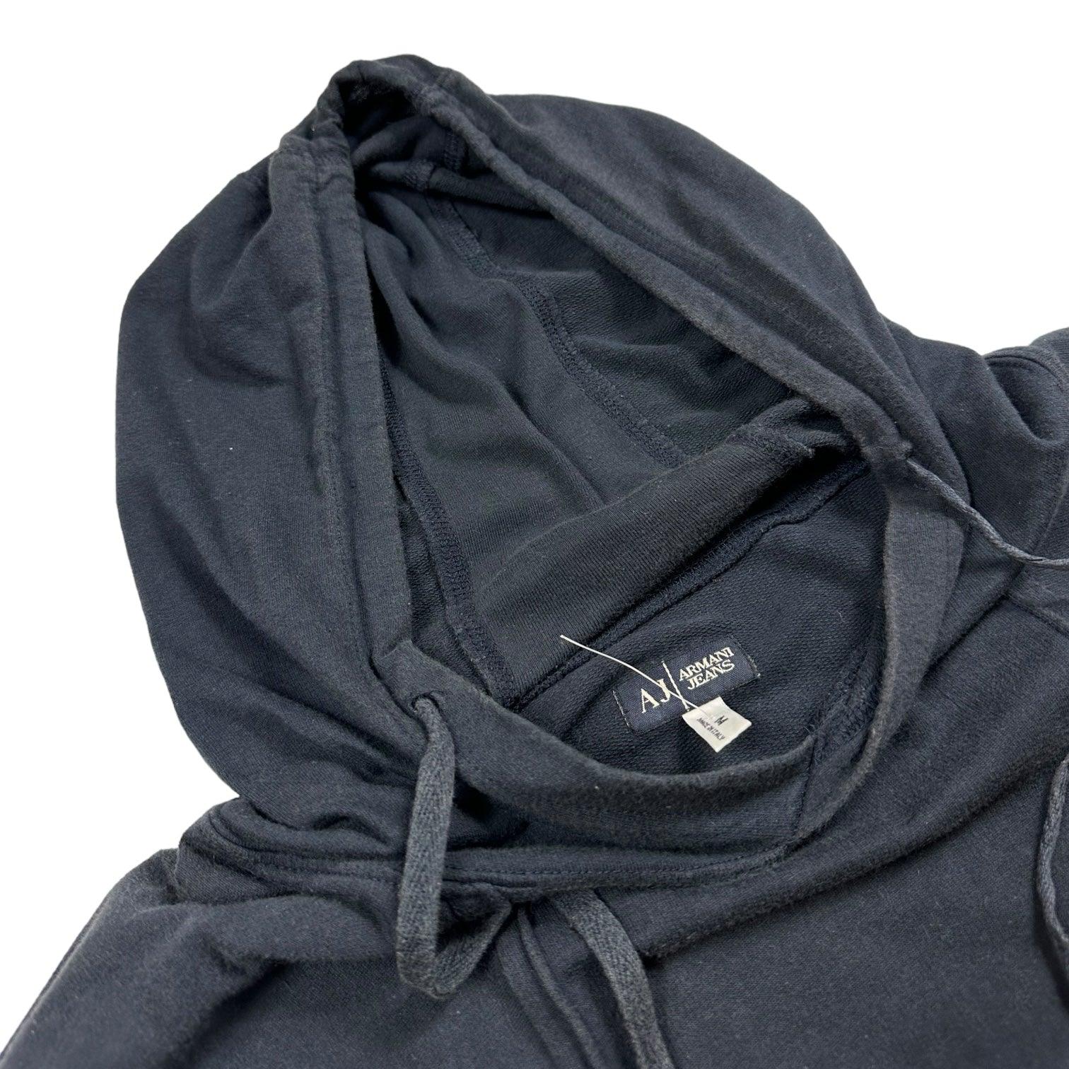 Armani Jeans Zip Pocket Navy Hoodie - Known Source