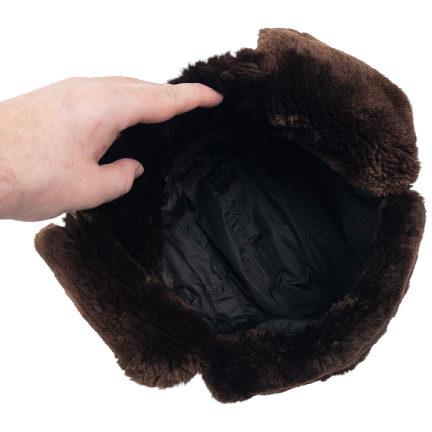 Vintage Prada Fur Lined Trapper Hat Size M