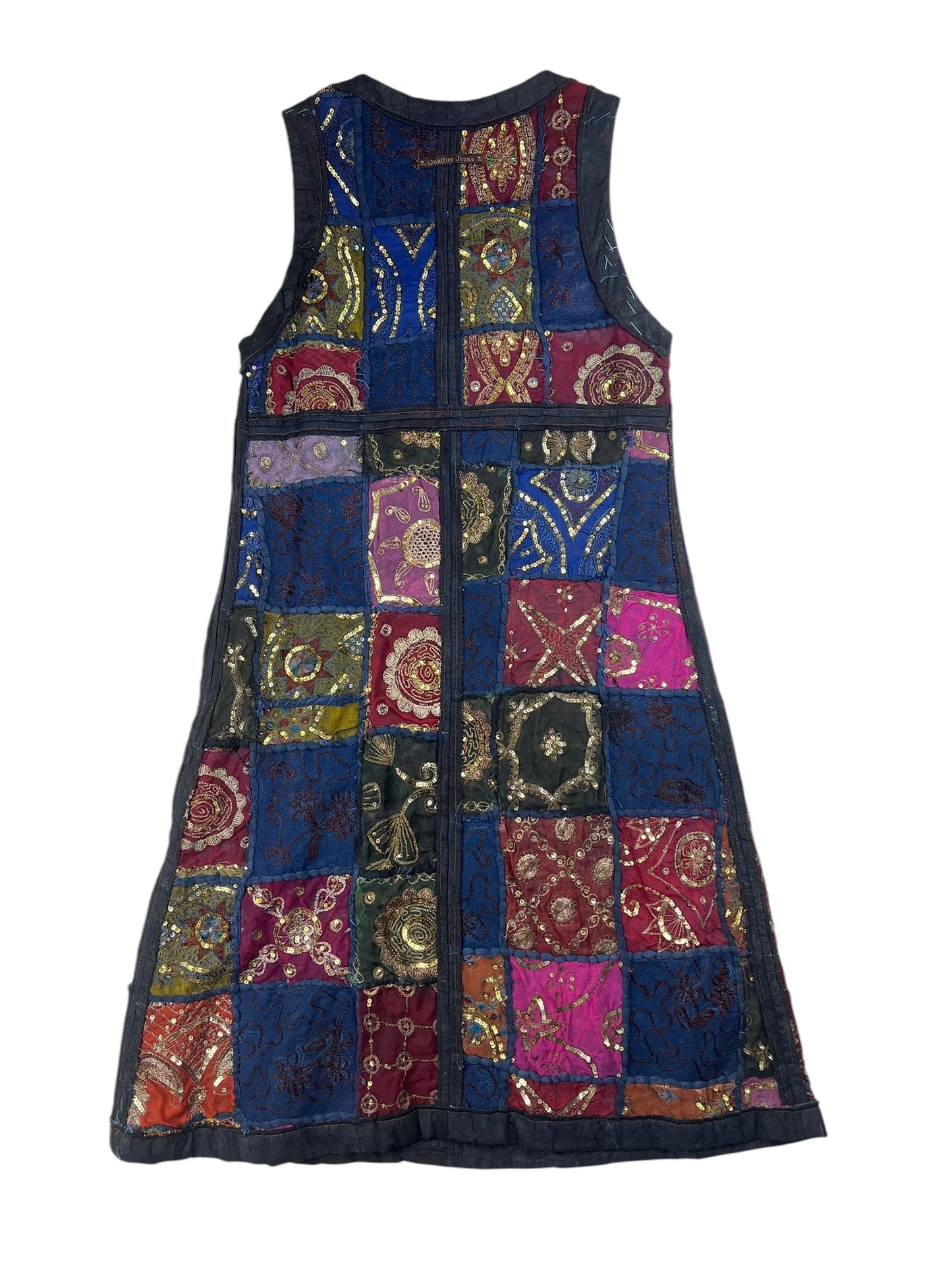 Jean Paul Gaultier S/S 1999 sequin patchwork dress