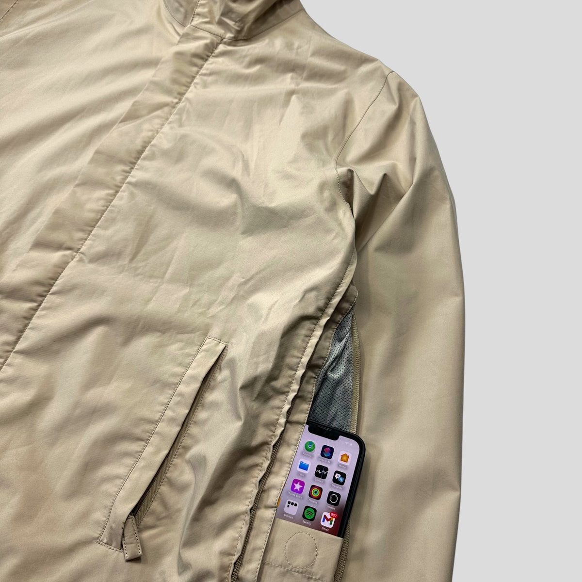 Prada Sport 00’s Goretex Stash Pocket Harrington Jacket - IT54 (L/XL) | XL, Beige