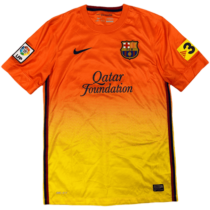 Nike Barcelona 2012/13 Away Shirt In Orange & Yellow ( S ) - Known Source