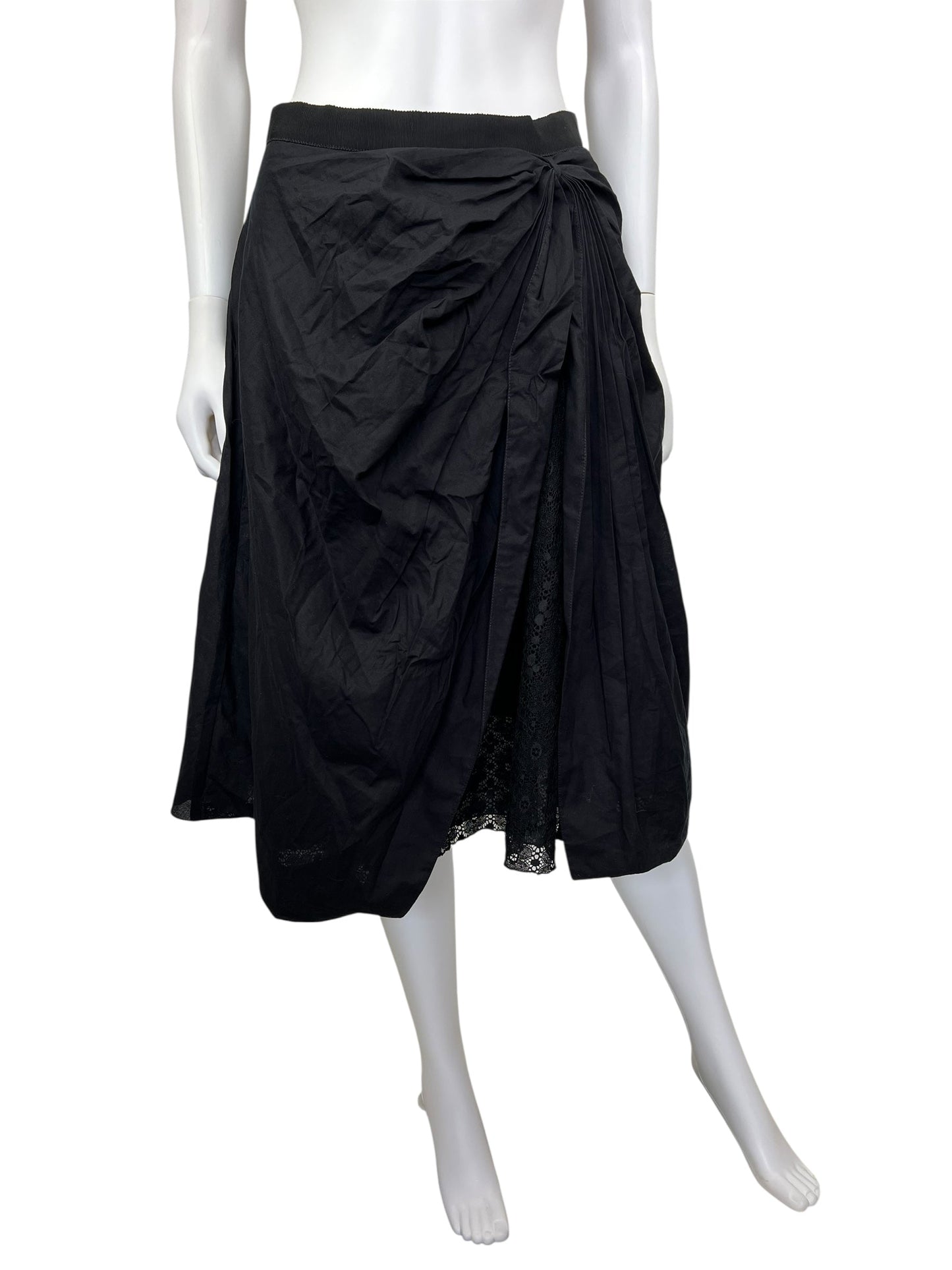 Emporio Armani gathered pleat skirt | Navy, Multicoloured