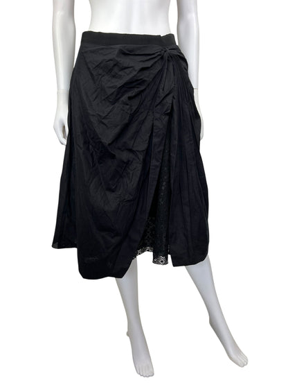 Emporio Armani gathered pleat skirt | Navy, Multicoloured