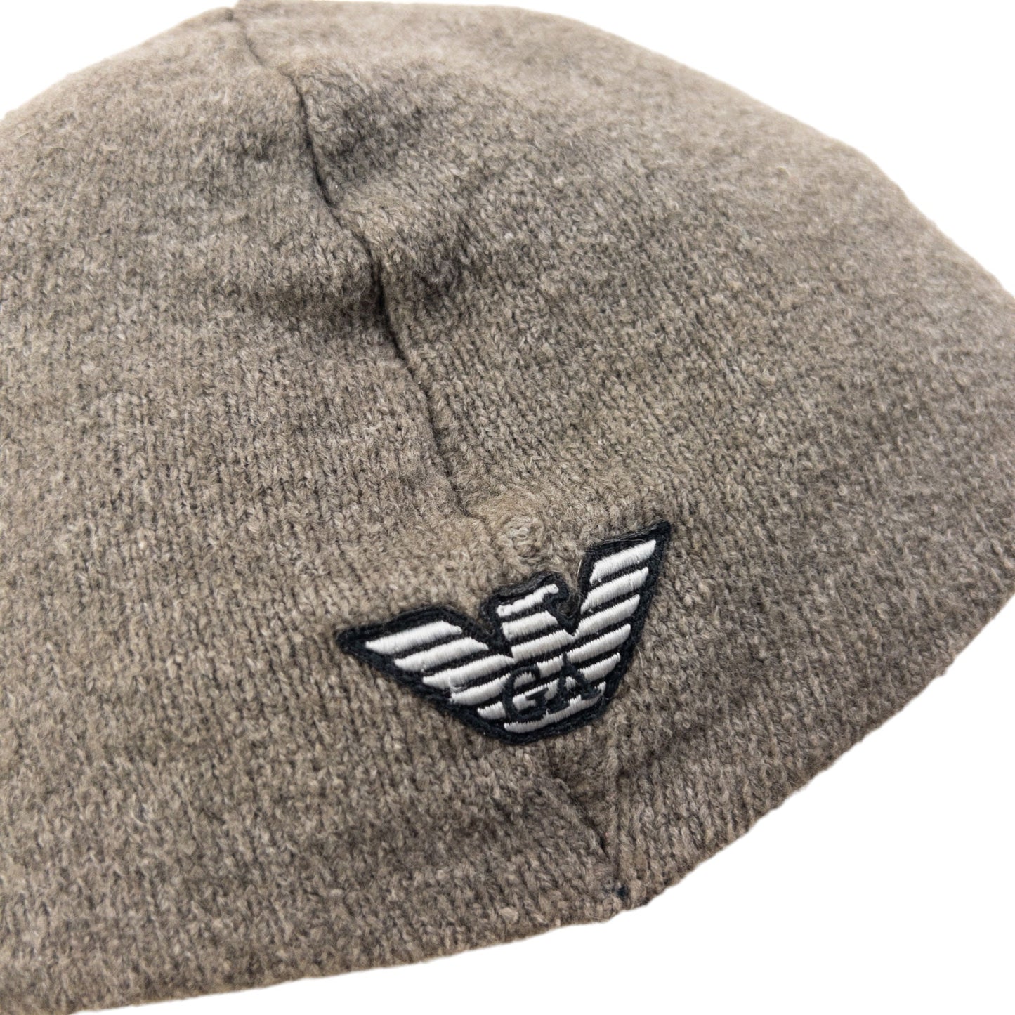 Vintage 2000s Emporio Armani Embroidered Wool Beanie Hat | O/S, Multicoloured