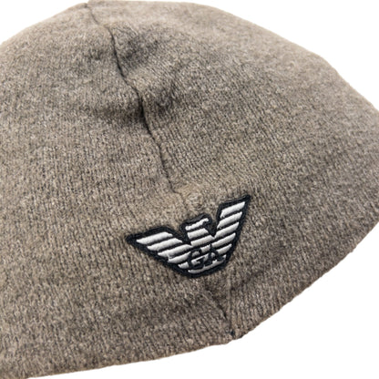 Vintage 2000s Emporio Armani Embroidered Wool Beanie Hat | O/S, Multicoloured